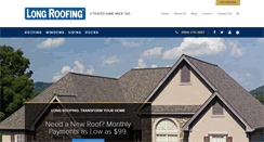 Desktop Screenshot of longroofing.com